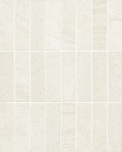 Purestone Bianco Natural Glazed Porcelain 1"x4" Mosaic Tile