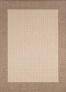 Recife Checkered Field Natural/Cocoa Area Rug
