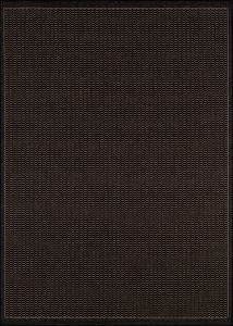 Recife Saddlestitch Black/Cocoa Area Rug