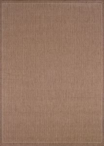 Recife Saddlestitch Cocoa/Natural Area Rug