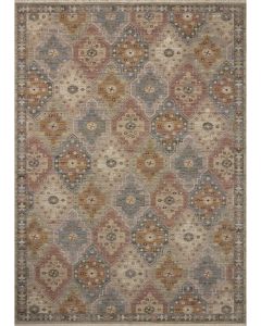 Loloi Jules Jul-05 Lagoon/Brick Area Rug | Carpet Exchange