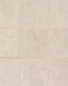 Thaddeus Creme Matte Glazed Porcelain 4"x4" Mosaic Tile