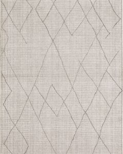 Tangier Tribal Diamond Silver Area Rug