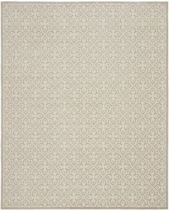 Washable Charm WCH03 Silver Ivory Area Rug