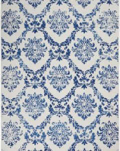 Whimsicle WHS01 Ivory Navy Area Rug