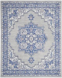 Whimsicle WHS03 Grey Blue Area Rug