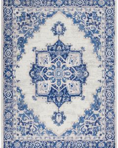 Whimsicle WHS03 Ivory Blue Area Rug