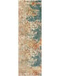 Carson 9654b Blue/Orange Area Rug