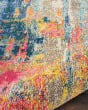 Celestial CES09 Blue/Yellow Area Rug