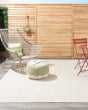Courtyard COU01 Ivory Silver Area Rug