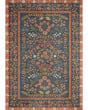 Fiore FIO-01 Navy/Rust Area Rug
