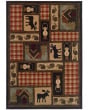Hudson 1067a Brown/Red Area Rug