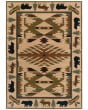 Hudson 1072a Ivory/Green Area Rug
