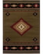 Hudson 87j Green/Red Area Rug