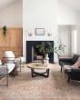 Jules Jul-04 Tangerine/Mist Area Rug