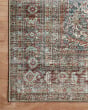 Jules Jul-05 Lagoon/Brick Area Rug