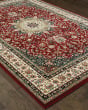 Kashan 119n Red/Ivory Area Rug