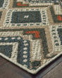 Latitude 2x Grey/Orange Area Rug