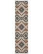Latitude 2x Grey/Orange Area Rug