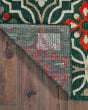 Latitude 709b Blue/Orange Area Rug