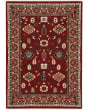 Lilihan 43s Red/Black Area Rug