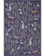 Menagerie MEN-02 Navy Area Rug