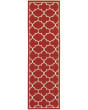 Meridian 1295r Red/Ivory Area Rug