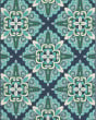 Meridian 2206b Blue/Green Area Rug