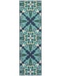 Meridian 2206b Blue/Green Area Rug