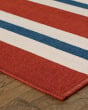Meridian 5701r Red/Blue Area Rug