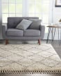 Oslo Shag OSL01 Ivory/Grey Area Rug