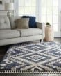 Oslo Shag OSL02 Denim Blue Area Rug