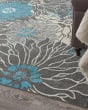 Passion PSN17 Charcoal/Blue Area Rug