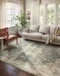 Rosette ROS-09 Slate/Ivory Area Rug