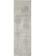 Silk Shadows SHA14 Ivory/Silver Area Rug
