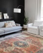 Skye SKY-11 Rust/Blue Area Rug