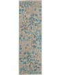 Tranquil TRA03 Ivory/Turquoise Area Rug
