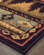 Woodlands 1041c Black/Multi Area Rug