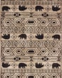 Woodlands 9651a Ivory/Black Area Rug
