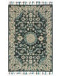 Zharah ZR-02 Teal/Grey Area Rug