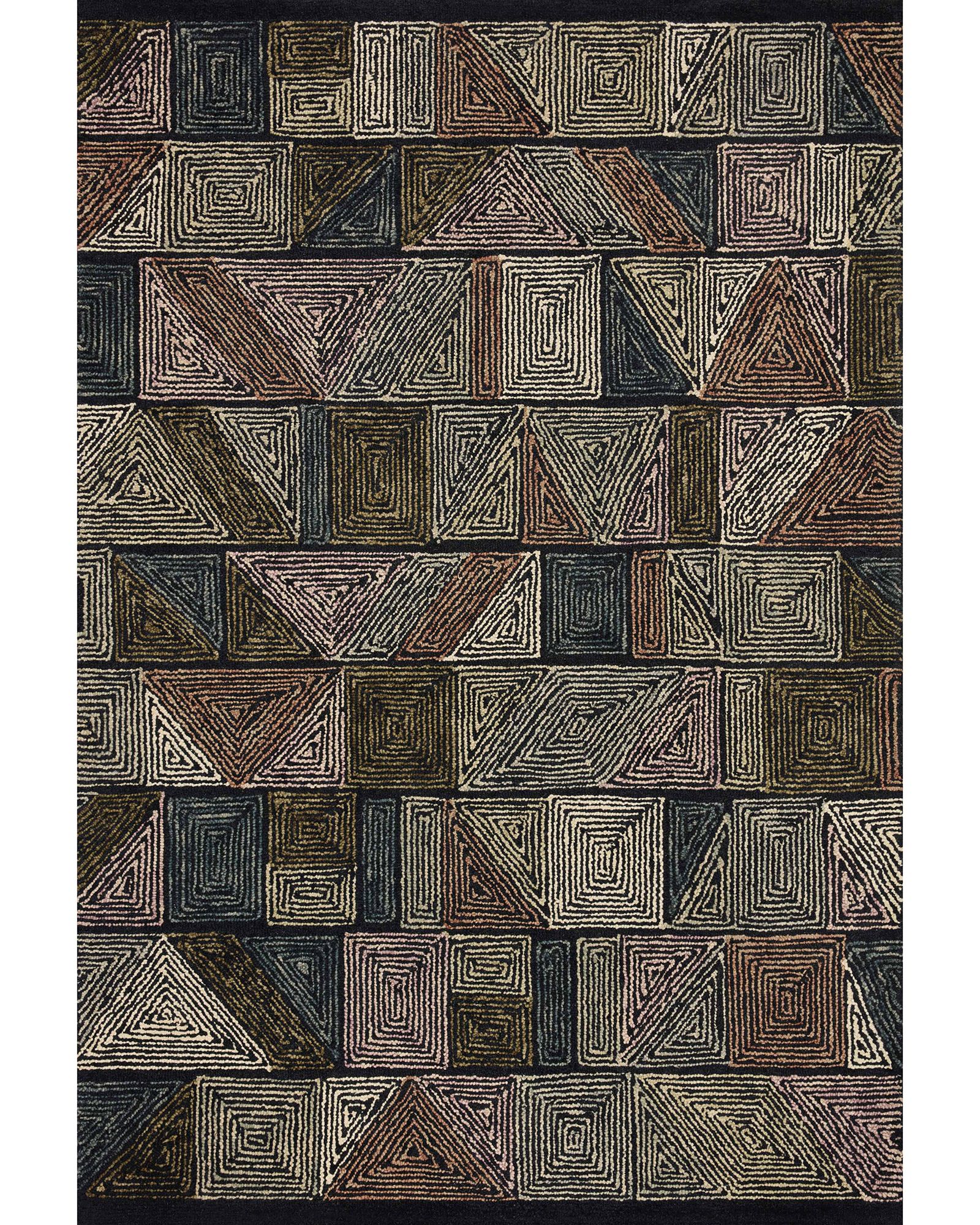 Loloi Berkeley Black/Multi Area Rugs Carpet Exchange