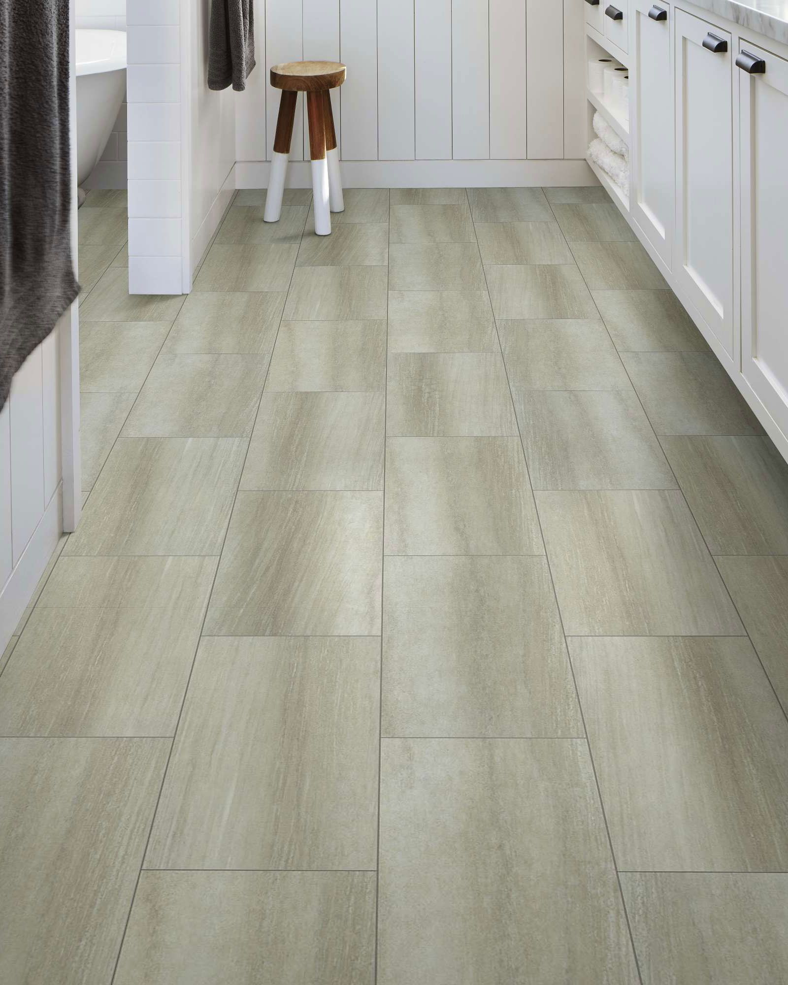 Shaw Paragon Tile Plus Ash - LVT | Carpet Exchange