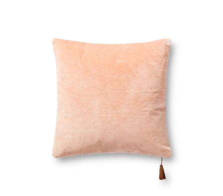 P1153 Coral/Gold 18" x 18" Pillow