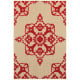 Cayman 97r Sand/Red Area Rug