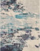 Celestial CES02 Ivory/Teal Blue Area Rug