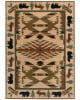 Hudson 1072a Ivory/Green Area Rug