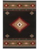 Hudson 87g Black/Green Area Rug