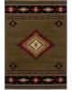 Hudson 87j Green/Red Area Rug