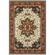 Kashan 96w Red/Ivory Area Rug