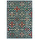 Latitude 709b Blue/Orange Area Rug